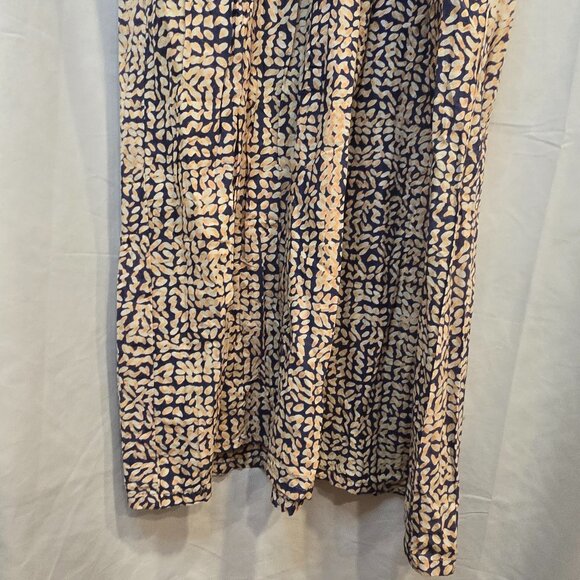 Passion Lilie Maxi Dress Blue/yellow/white Size Med 100% Cotton Pockets - Picture 6 of 11